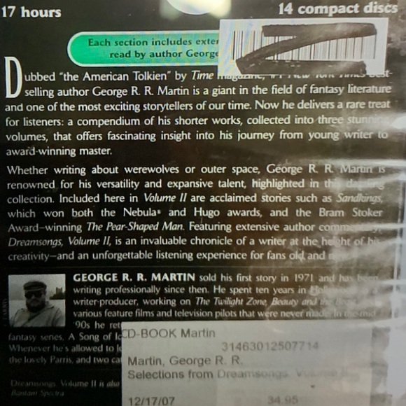 Dream songs by George R.R. Martin CD Audiobook - Picture 2 of 2